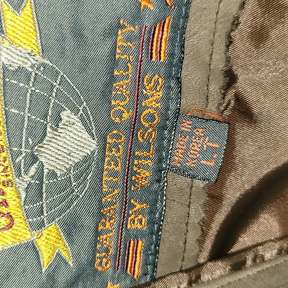 Vintage. Buttery Leather Bomber jacket. Adventure Bound By Wilson's leather. LT - Picture 3 of 16